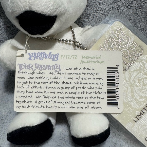 Grateful Dead Bean Bear Casey Jones Limited Edition Liquid Blue 14633 of 25000‎ - Picture 4 of 5